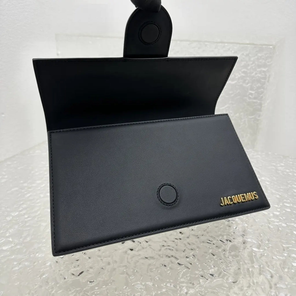 Jacquemus Black Leather Bag le - Hình 6