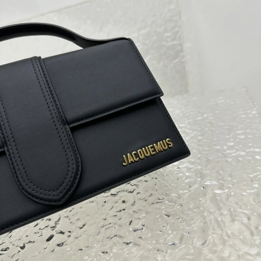 Jacquemus Black Leather Bag le - Hình 5
