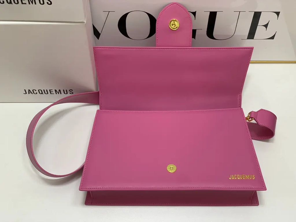 smooth Jacquemus Le Grand Fuchsia Bag - Hình 6