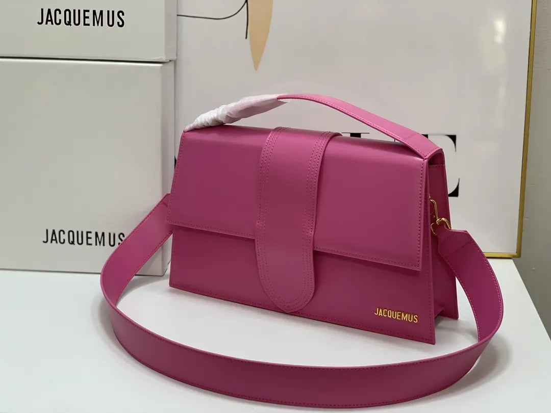 smooth Jacquemus Le Grand Fuchsia Bag - Hình 2