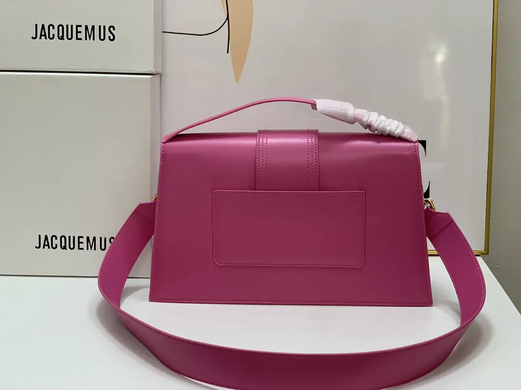 smooth Jacquemus Le Grand Fuchsia Bag - Hình 3