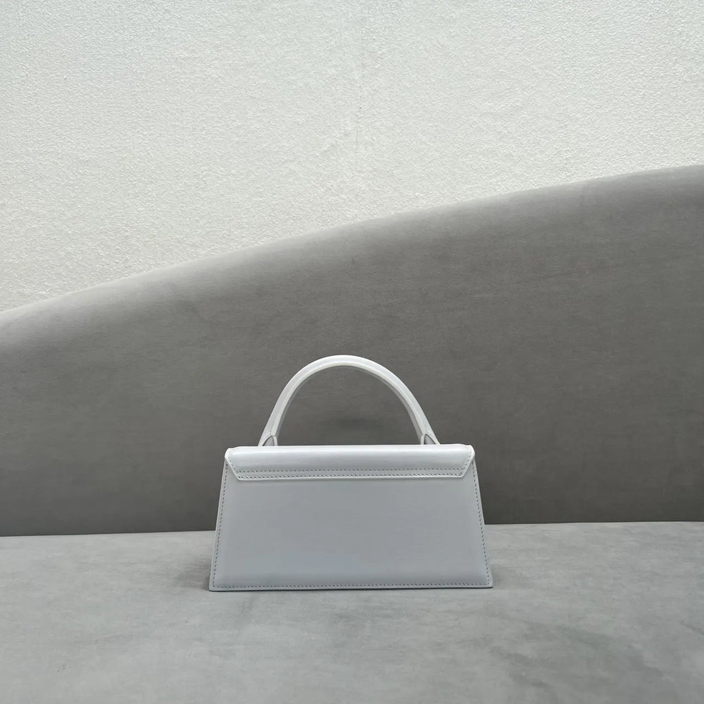 Jacquemus White Leather Bag le - Hình 3
