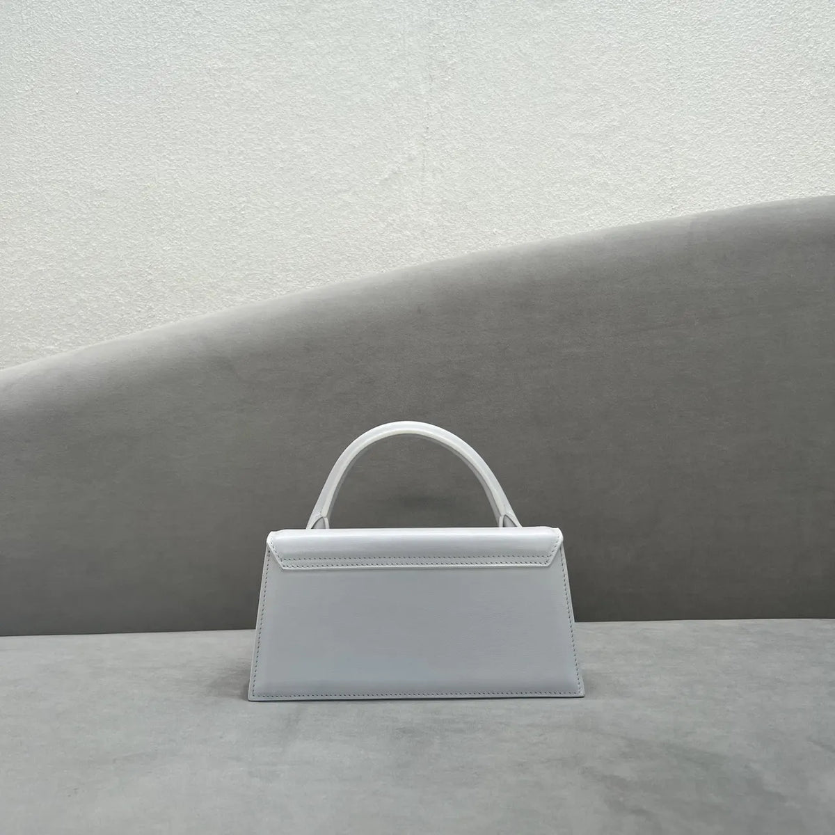 Jacquemus White Leather Bag le - Hình 3