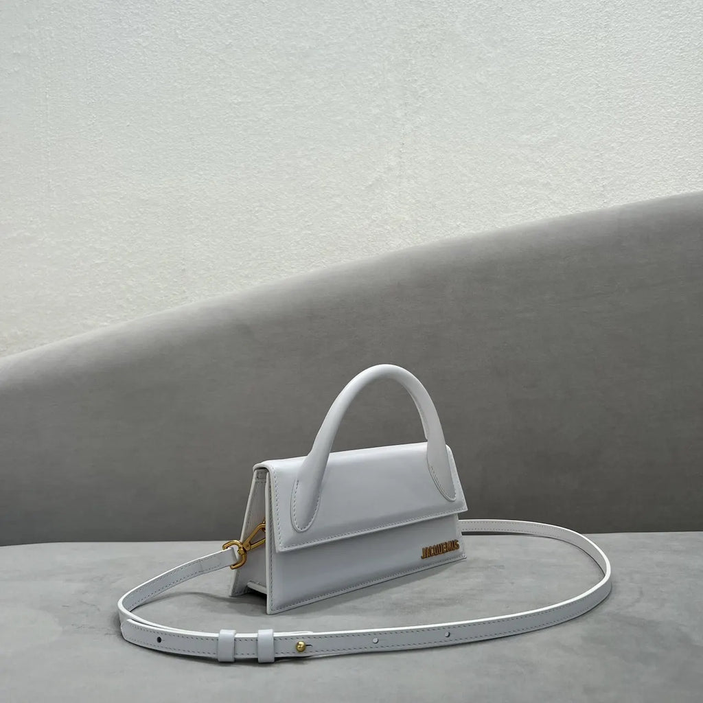 Jacquemus White Leather Bag le - Hình 2