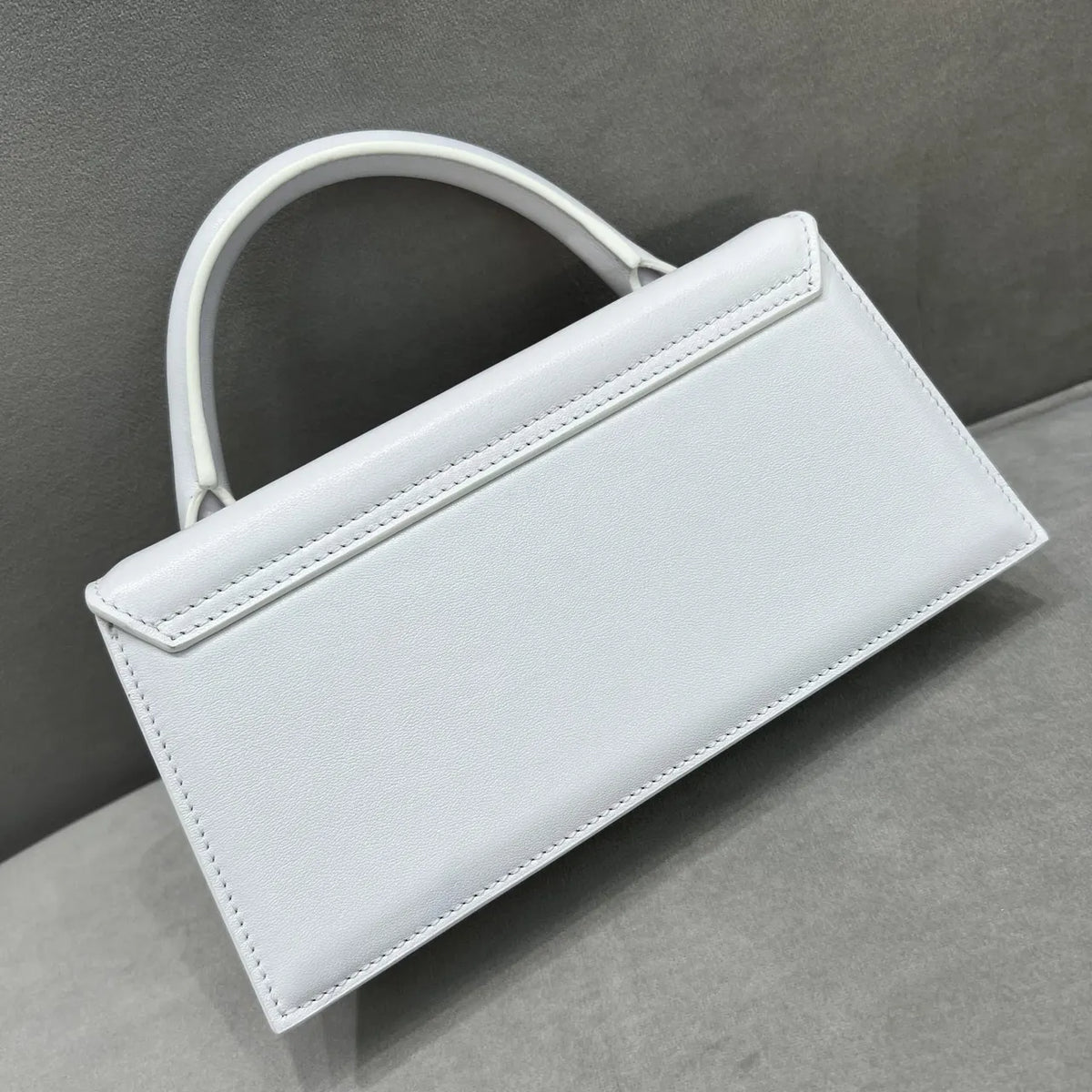 Jacquemus White Leather Bag le - Hình 6