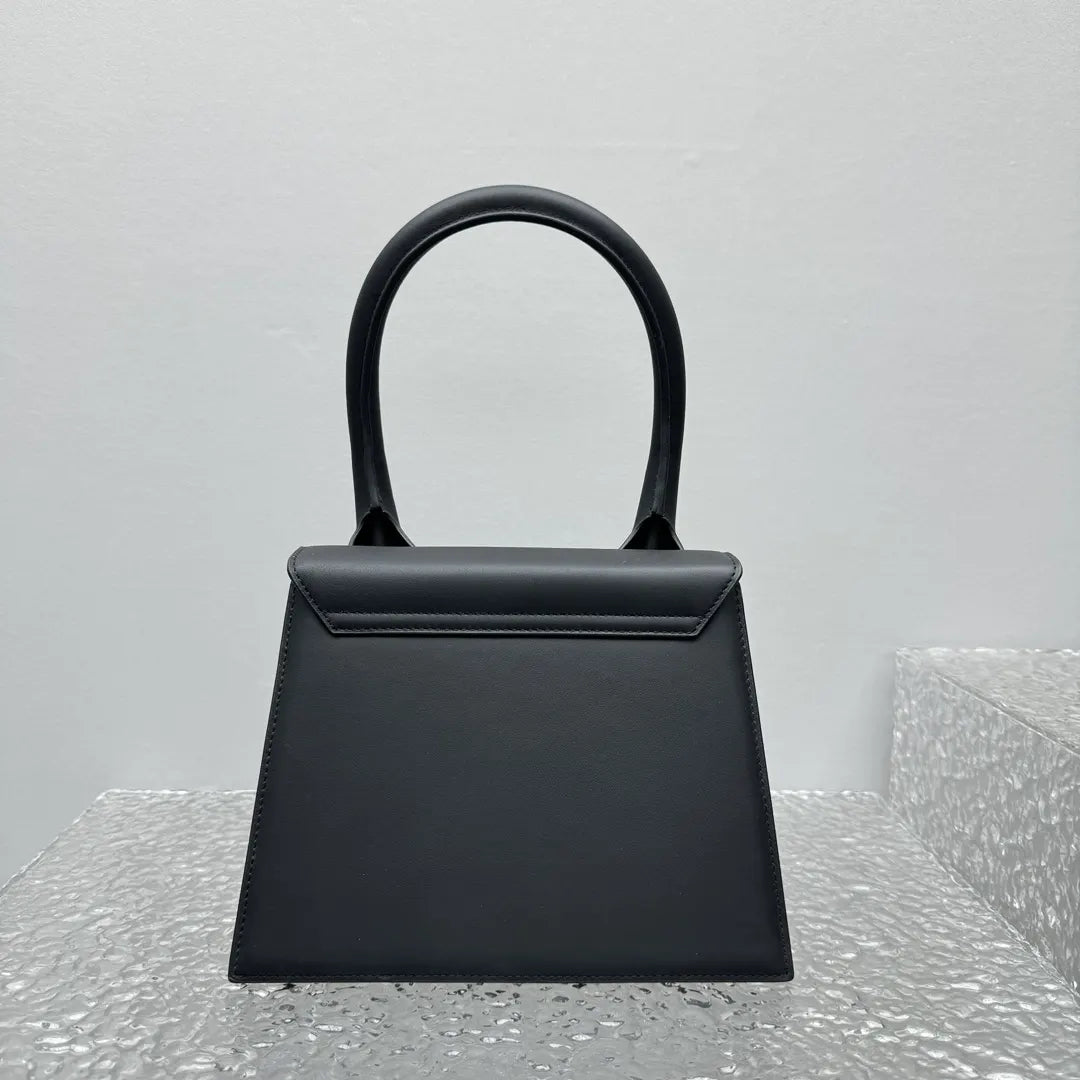Jacquemus Black Mini Leather Bag - Hình 5
