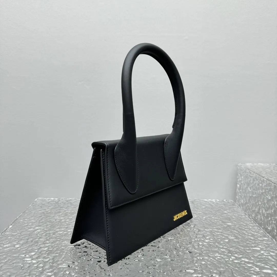 Jacquemus Black Mini Leather Bag - Hình 6
