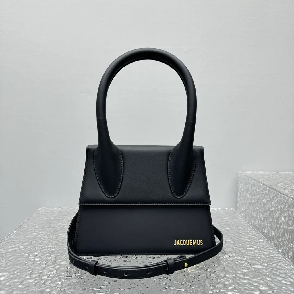 Jacquemus Black Mini Leather Bag - Hình 3