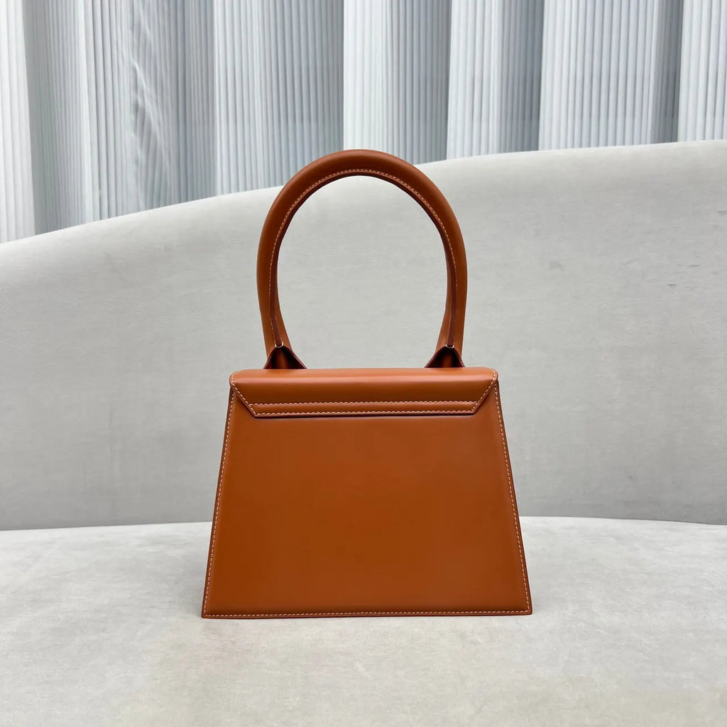 le Jacquemus Tan Leather Bag - Hình 3