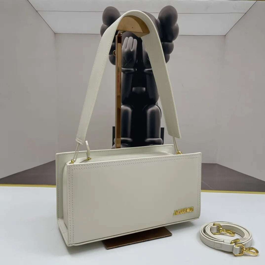 handle Jacquemus White 'Le Vanity' Bag - Hình 2