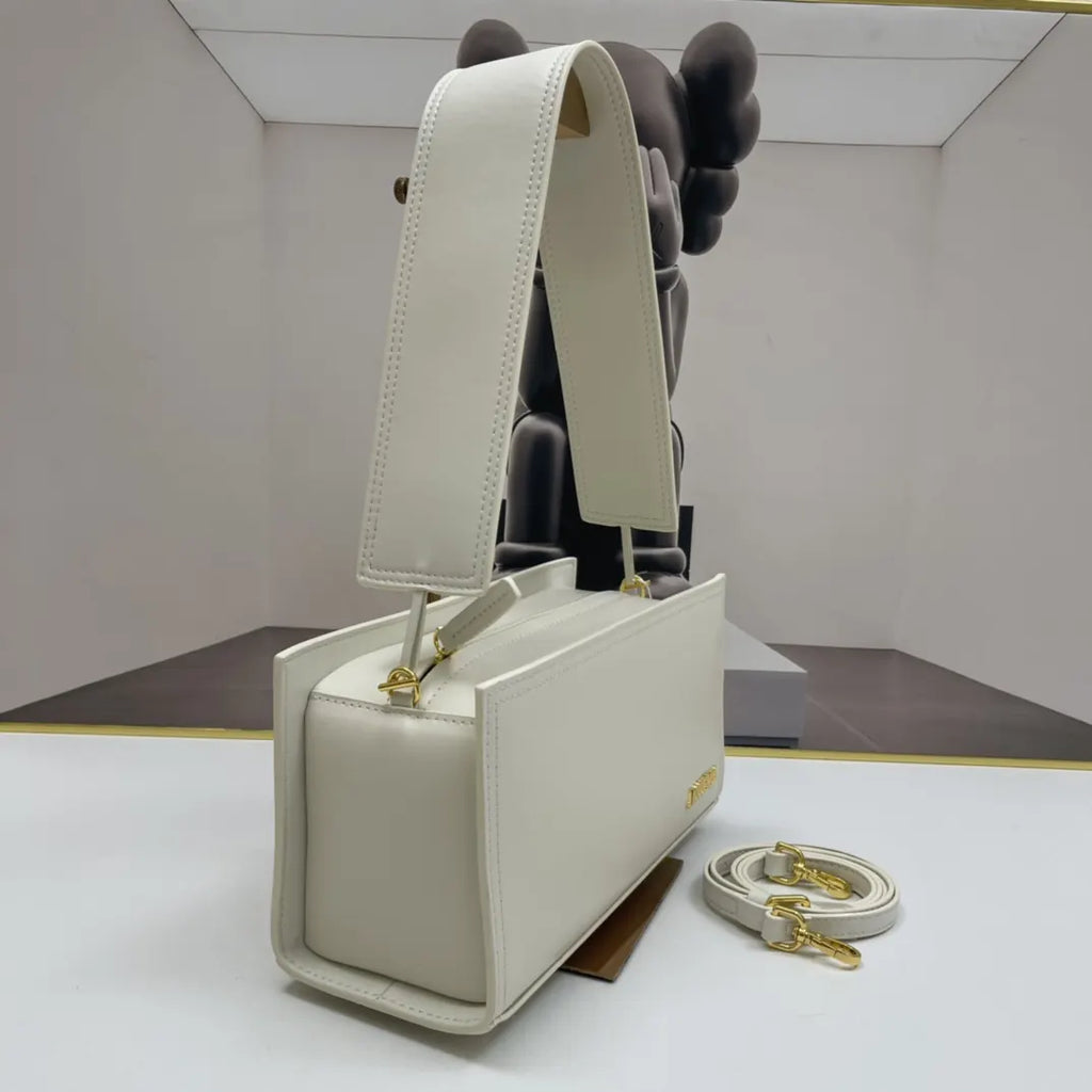 handle Jacquemus White 'Le Vanity' Bag - Hình 4
