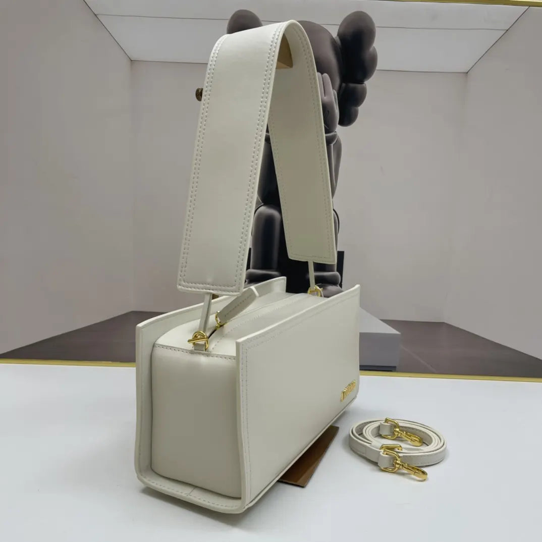 handle Jacquemus White 'Le Vanity' Bag - Hình 4