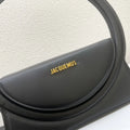 Jacquemus Le Rond Carré Black Leather Bag