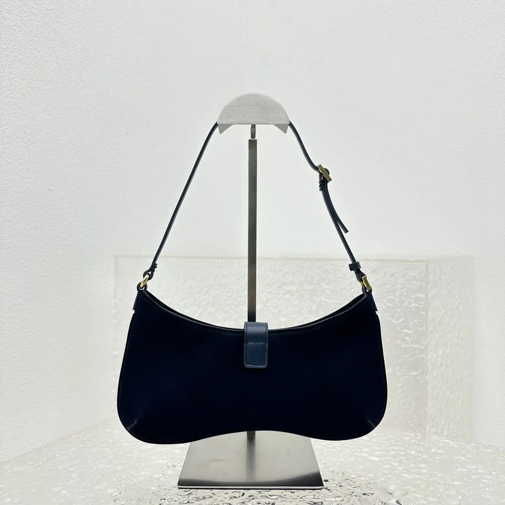 Jacquemus Black Suede Baguette - Hình 3