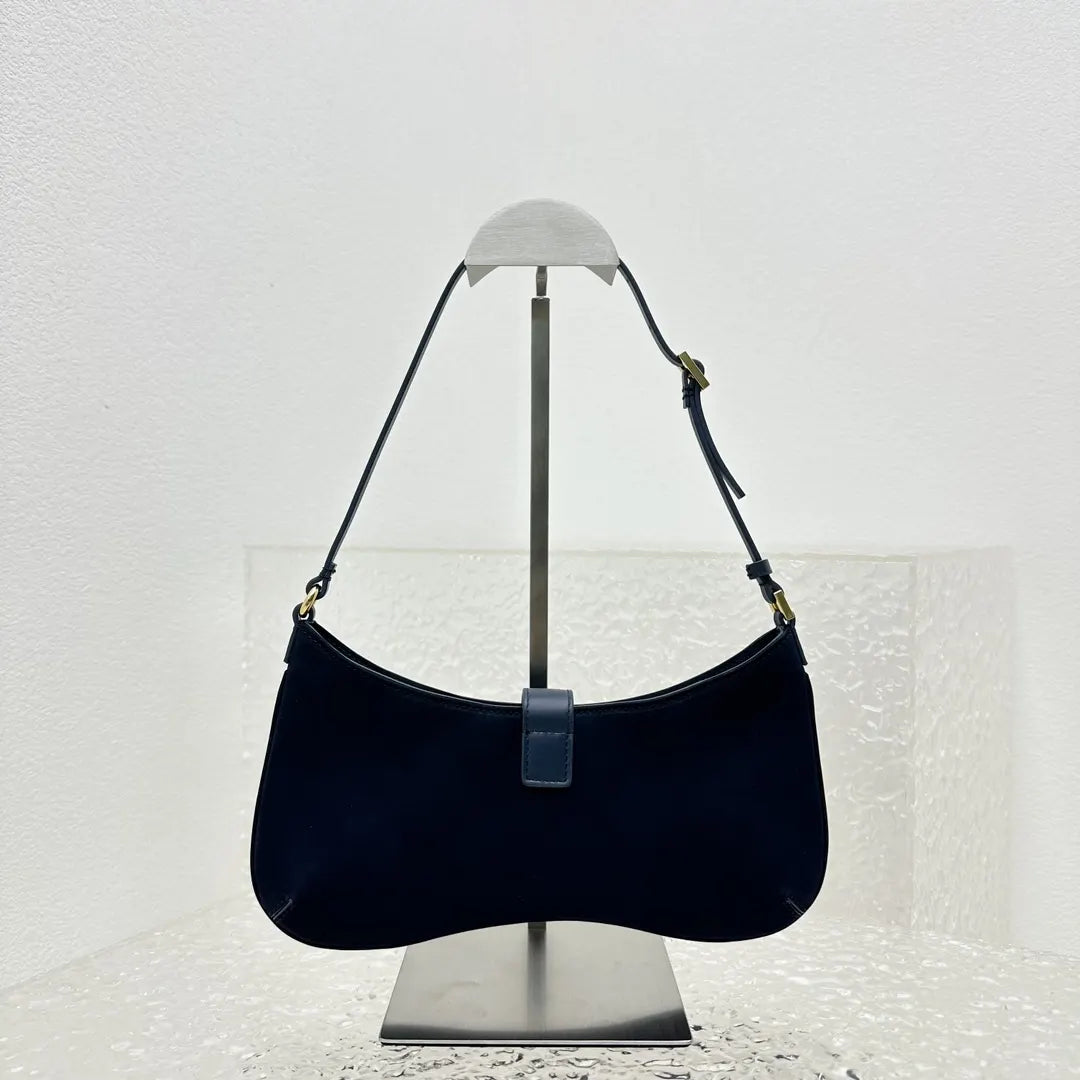 Jacquemus Black Suede Baguette - Hình 3