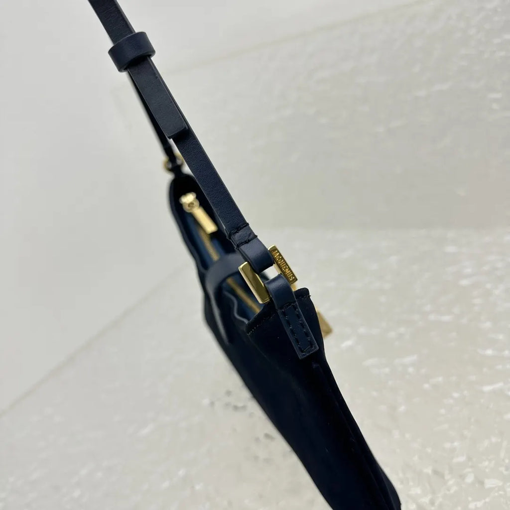 Jacquemus Black Suede Baguette - Hình 7