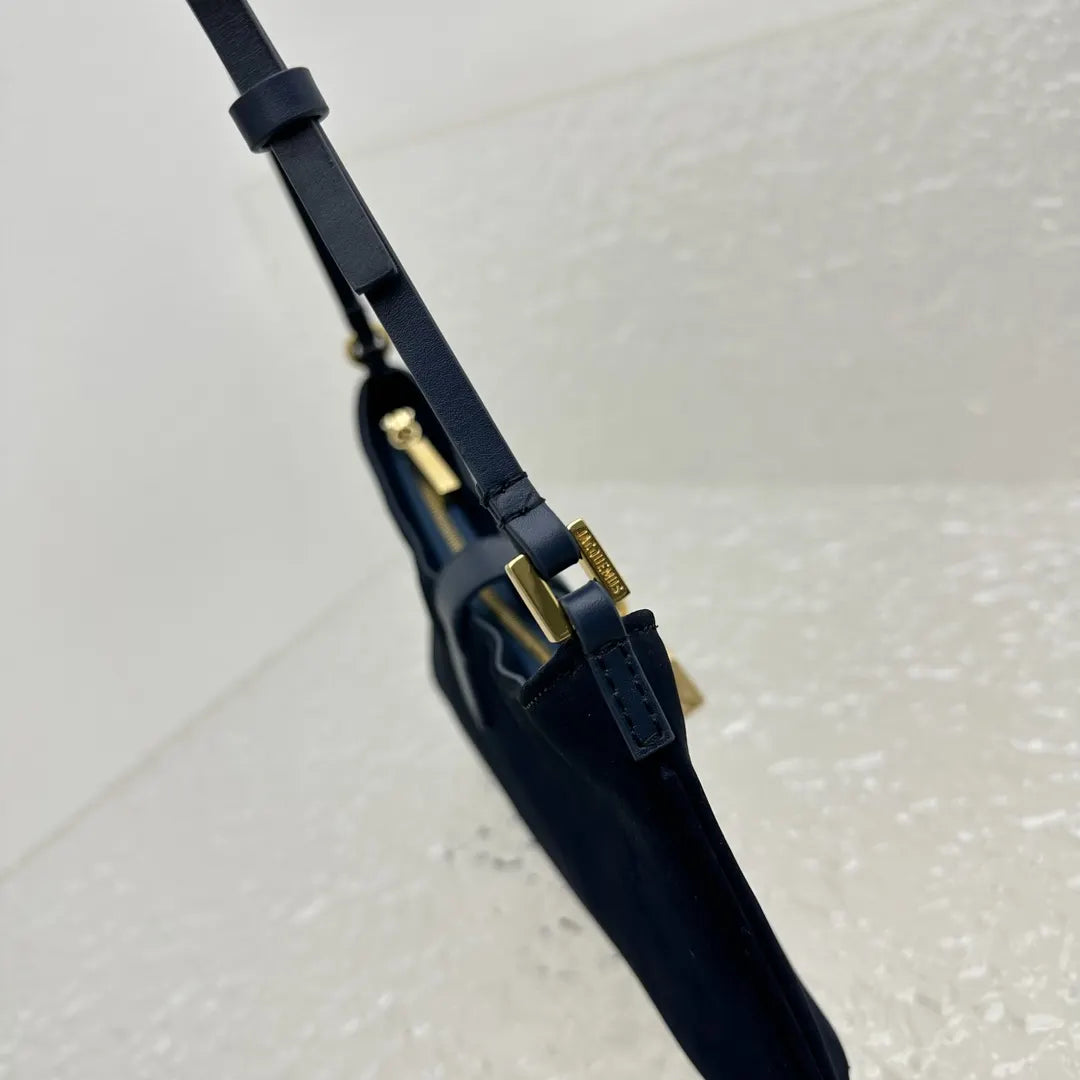 Jacquemus Black Suede Baguette - Hình 7