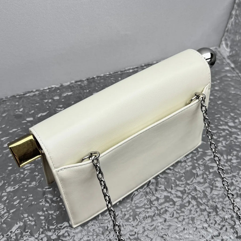 Jacquemus Cream Le Pichou Bag - Hình 12