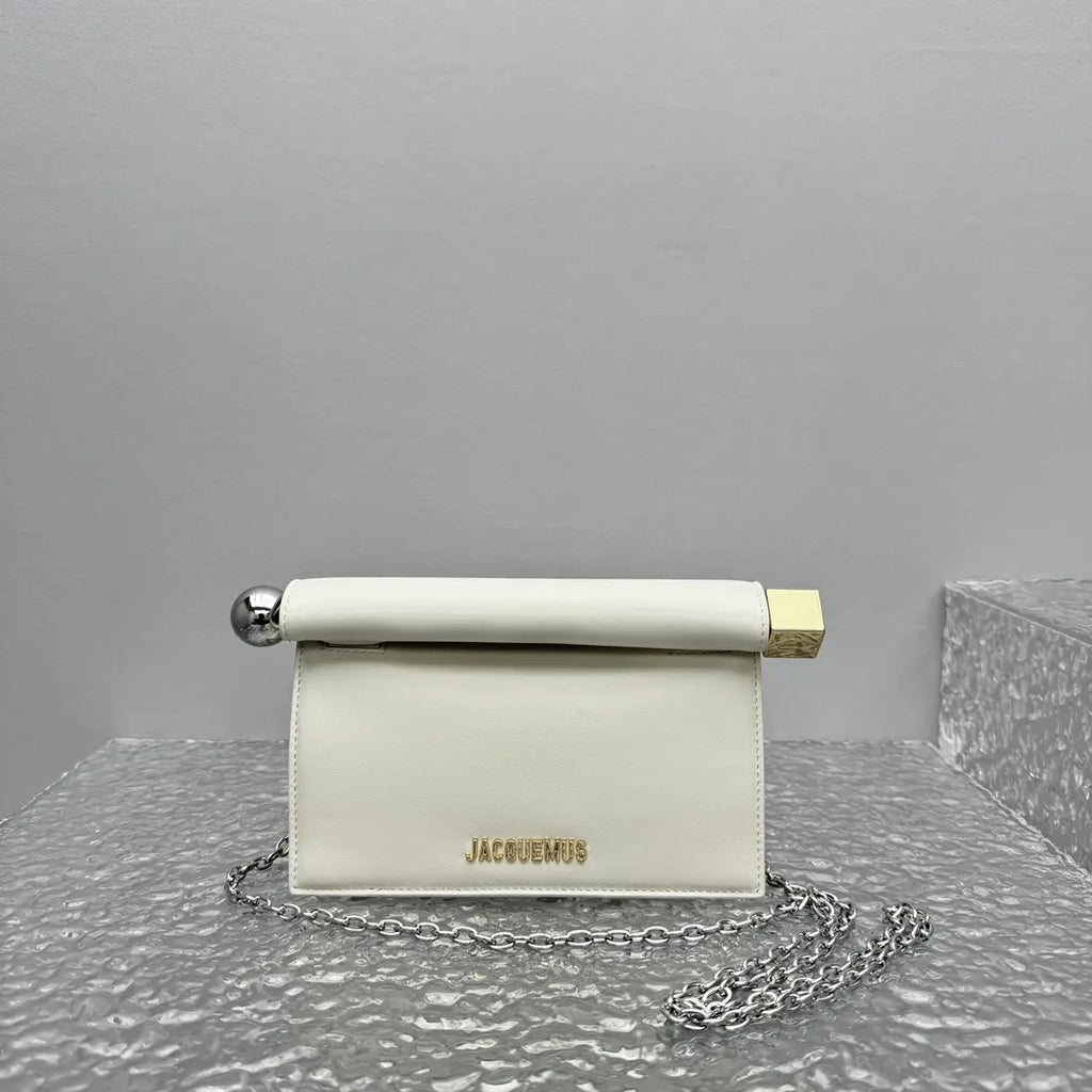 Jacquemus Cream Le Pichou Bag - Hình 5