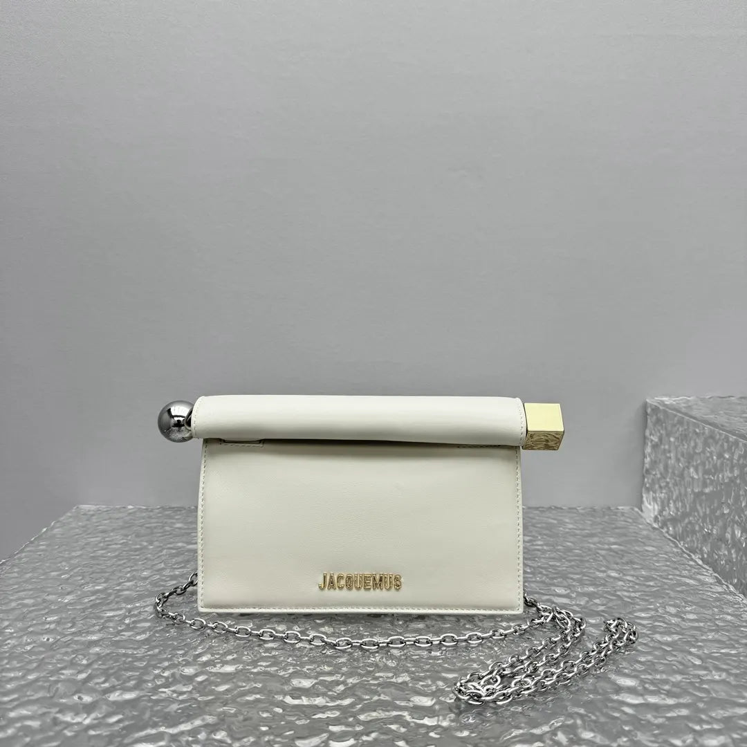 Jacquemus Cream Le Pichou Bag - Hình 5