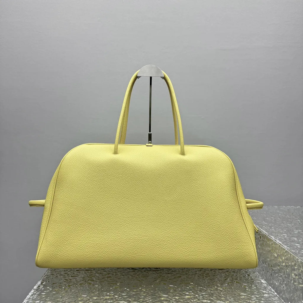Jacquemus Yellow Leather Top Handle Bag - Hình 6