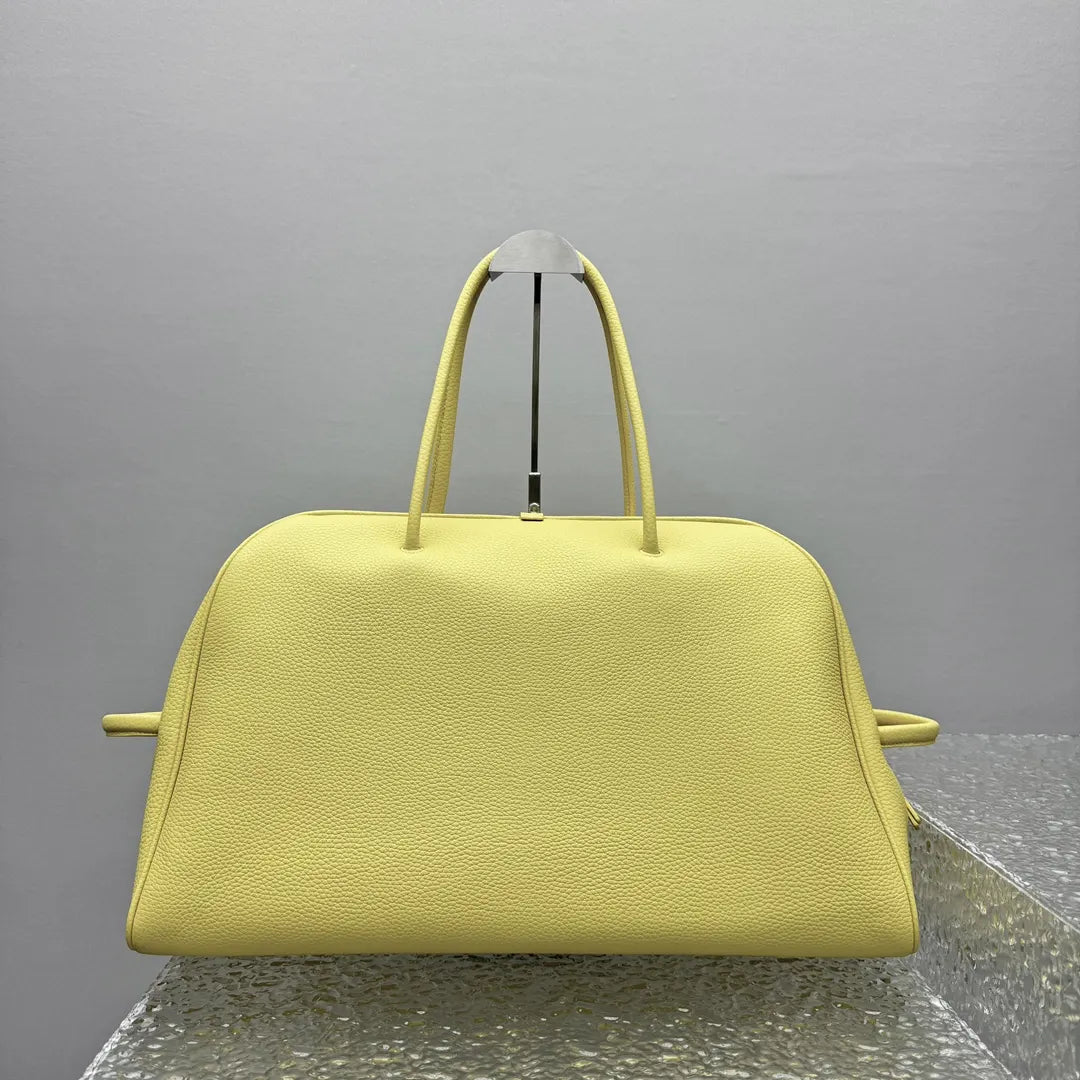 Jacquemus Yellow Leather Top Handle Bag - Hình 6