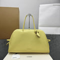 Jacquemus Yellow Leather Top Handle Bag