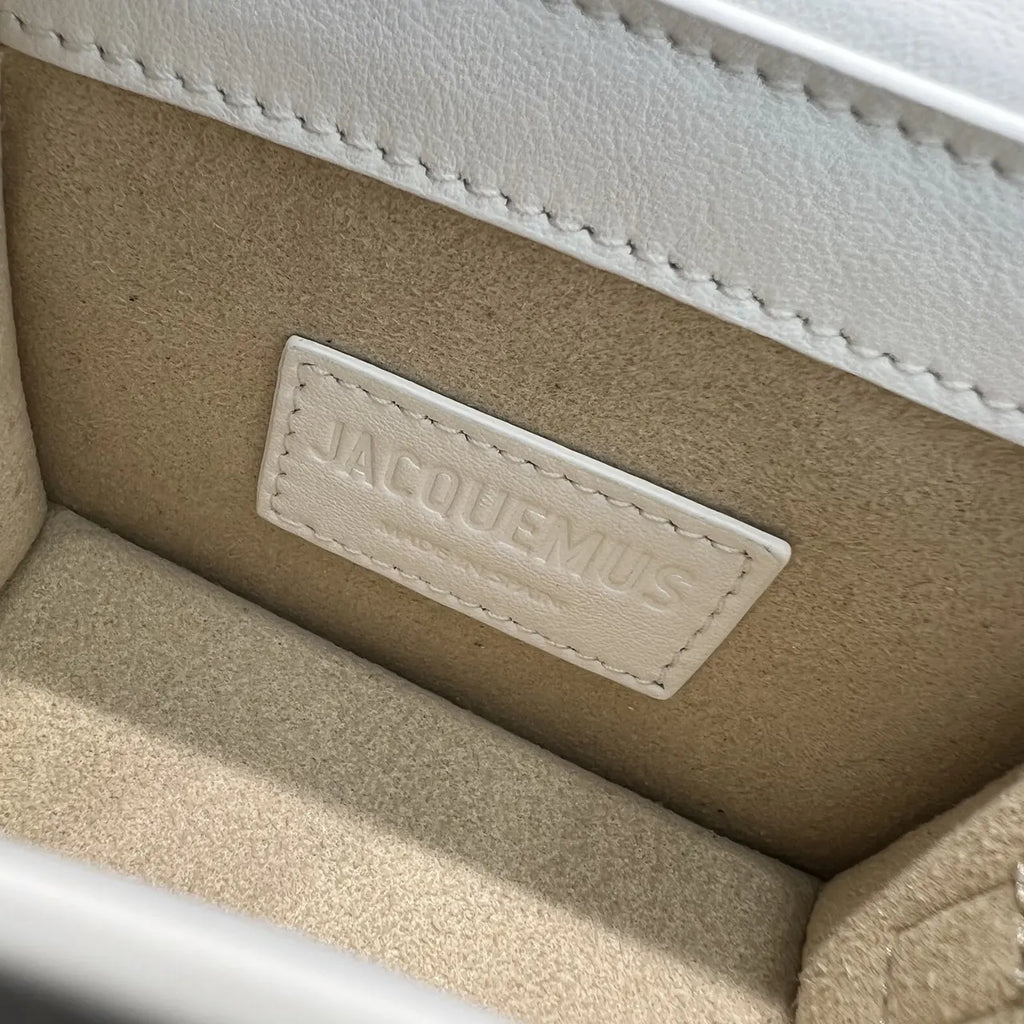 Jacquemus Mini White Bag - Hình 8