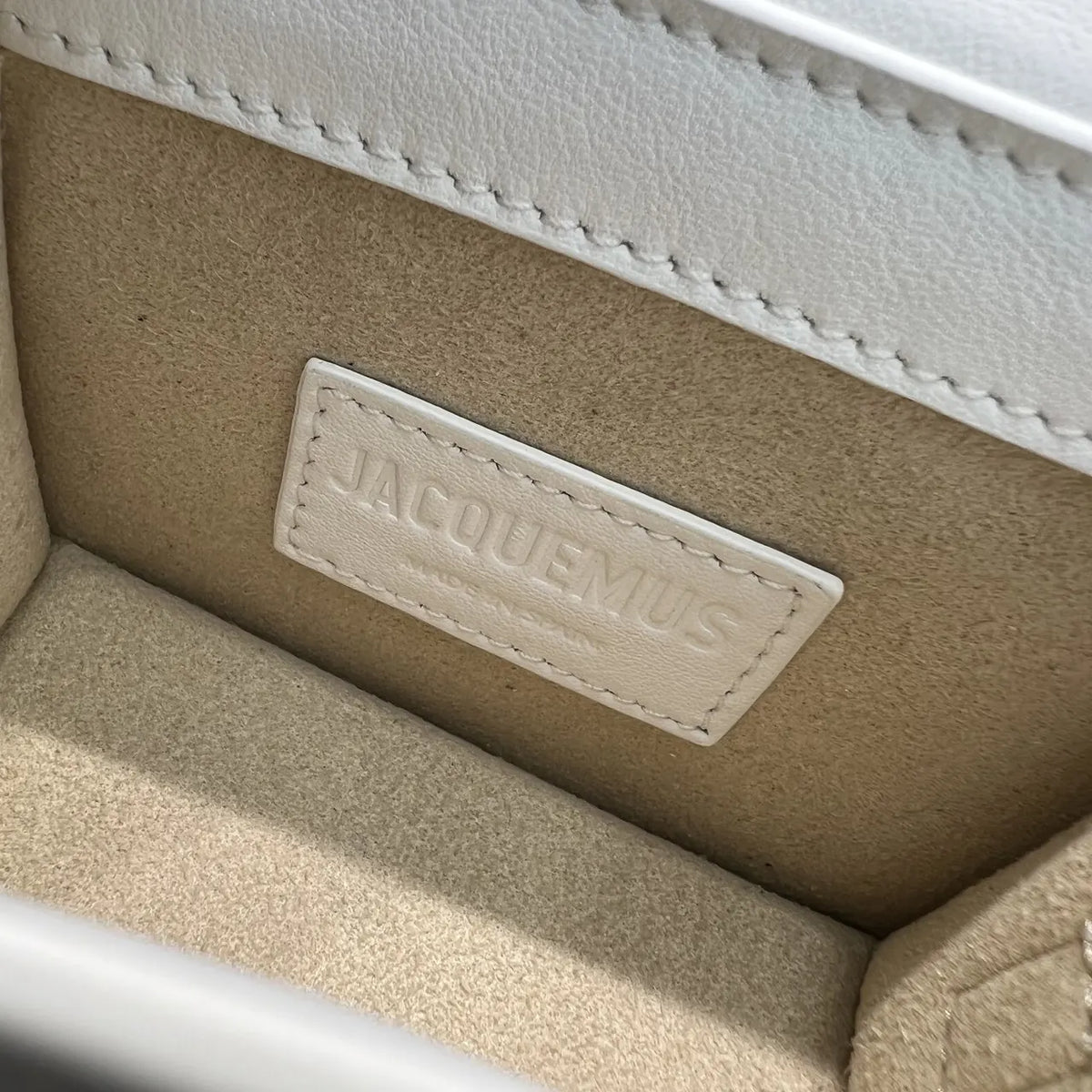 Jacquemus Mini White Bag - Hình 8