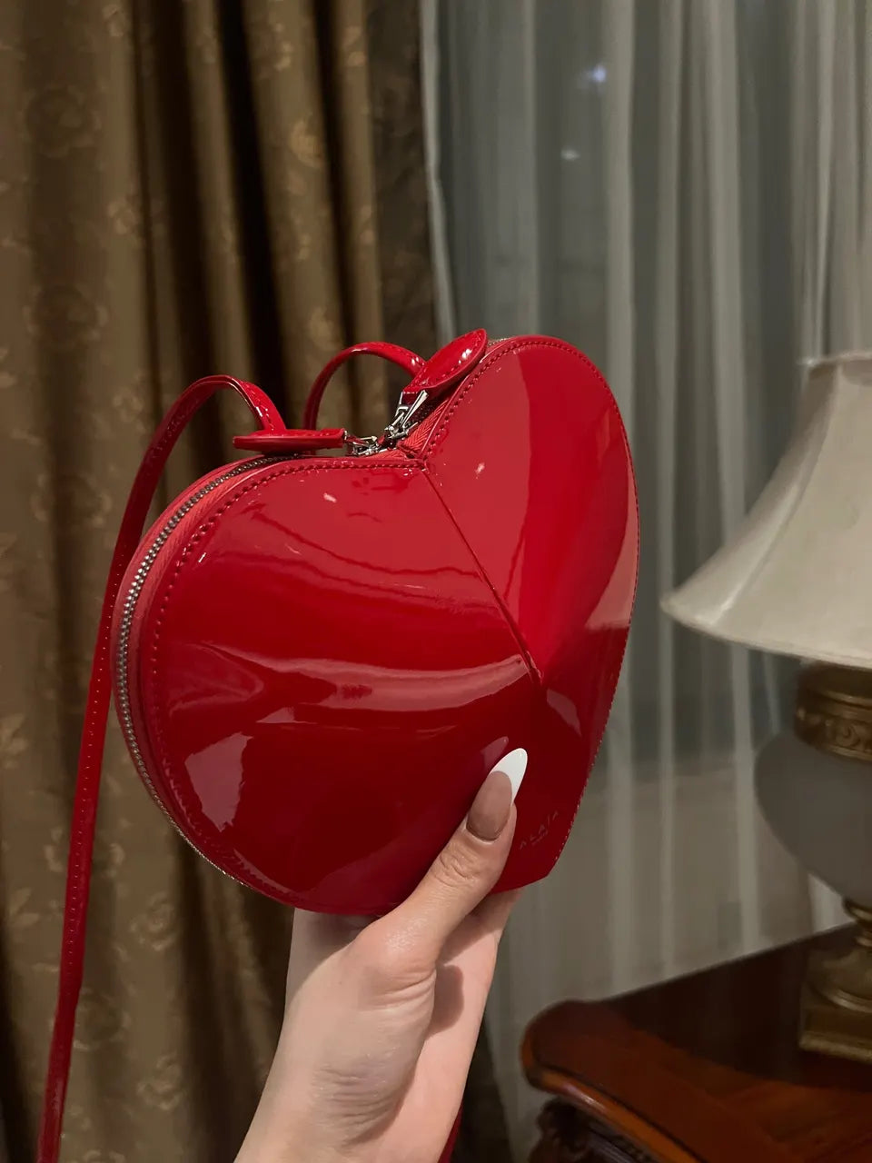Alaïa Red Heart Bag - Hình 5