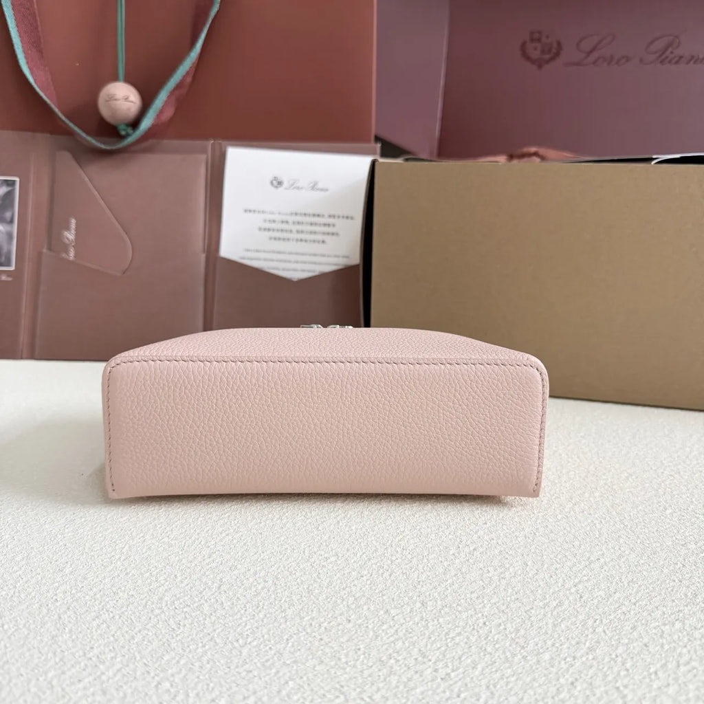 Loro Piana Powder Pink Leather Vanity - Hình 3