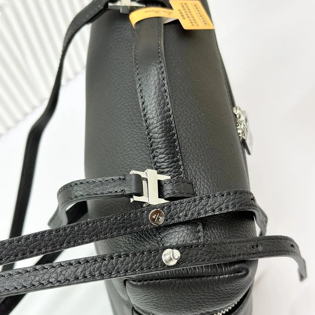 Loro Piana Black Leather Cube - Hình 5