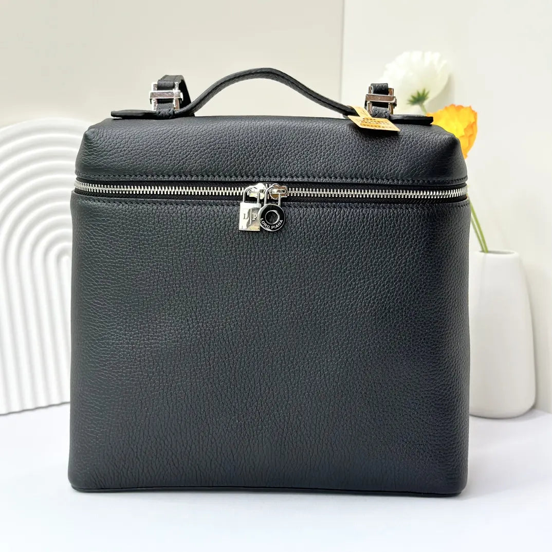 Loro Piana Black Leather Cube