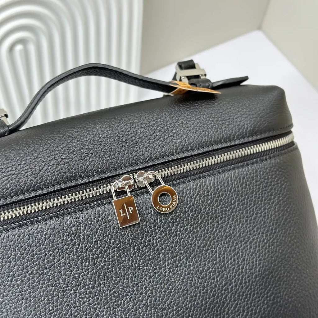 Loro Piana Black Leather Cube - Hình 6