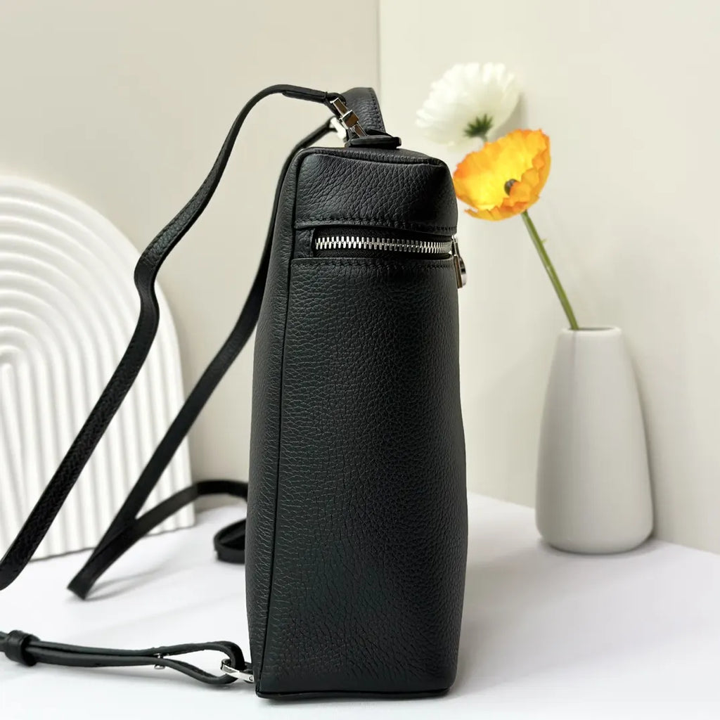 Loro Piana Black Leather Cube - Hình 2