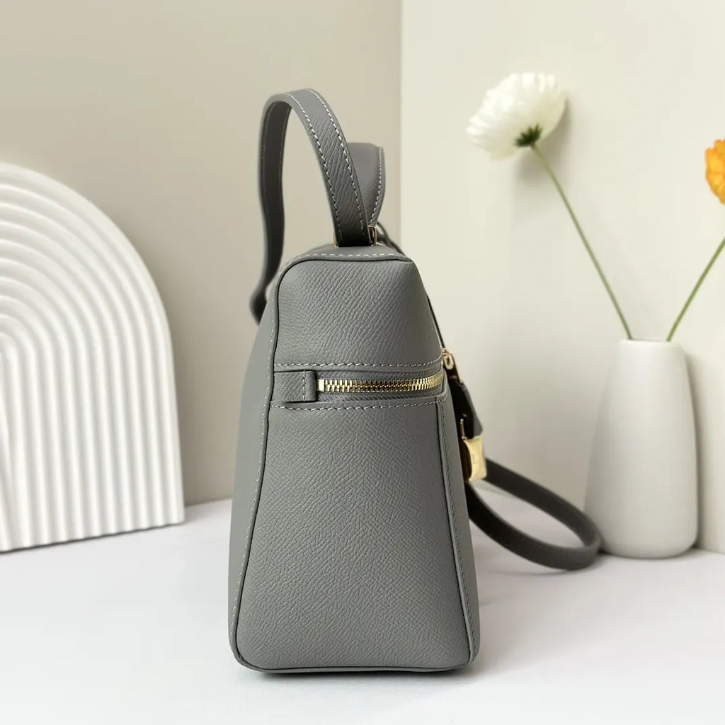 Loro Piana Steel Grey Handbag - Hình 3