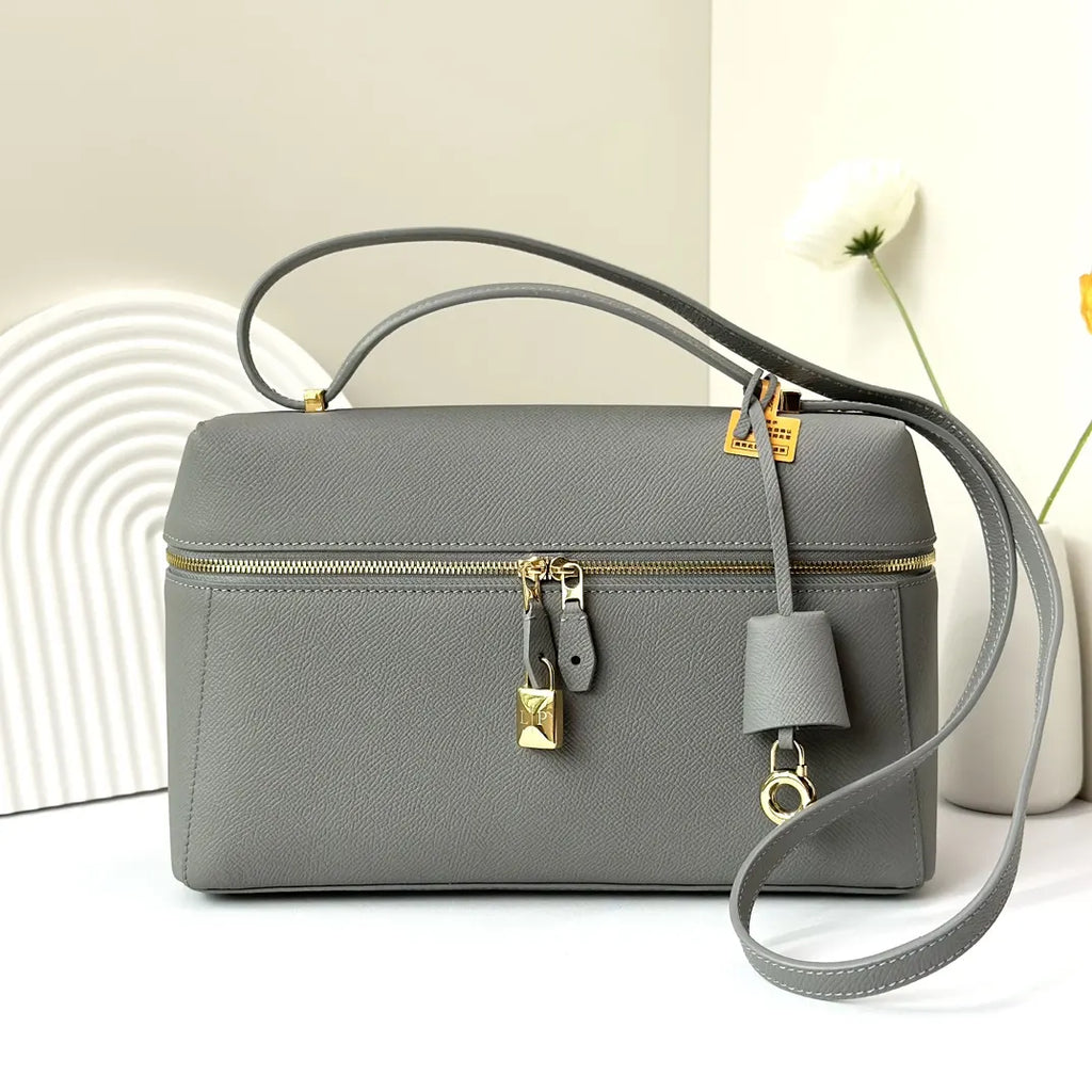 Loro Piana Steel Grey Handbag
