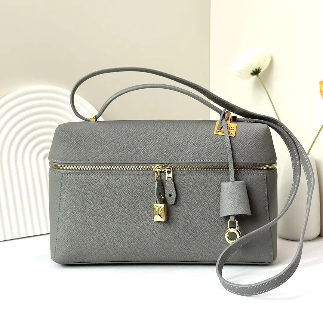 Loro Piana Steel Grey Handbag