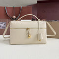 Loro Piana Cream Box Bag leather