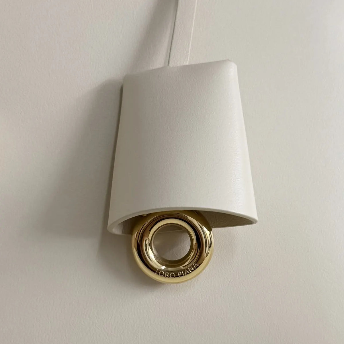 Loro Piana Cream Box Bag leather - Hình 7