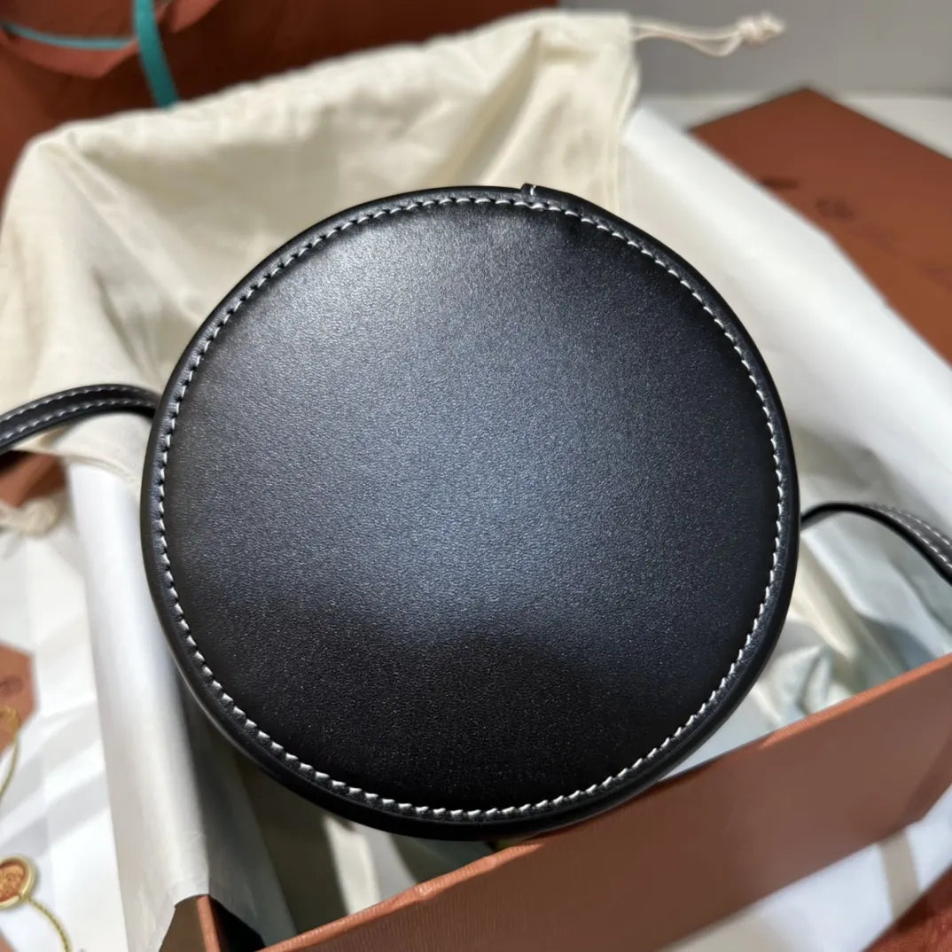Loro Piana Black Cylinder Bag - Hình 6