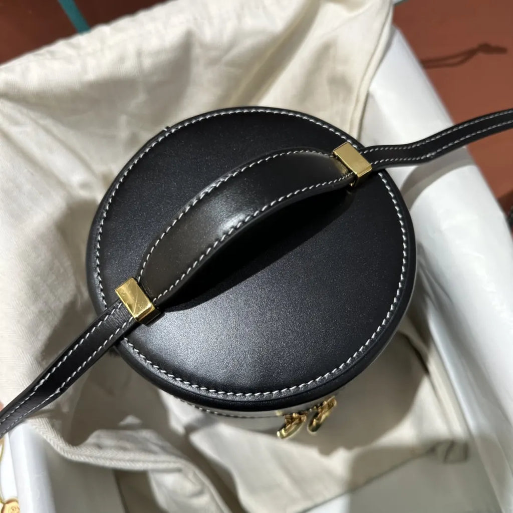 Loro Piana Black Cylinder Bag - Hình 5