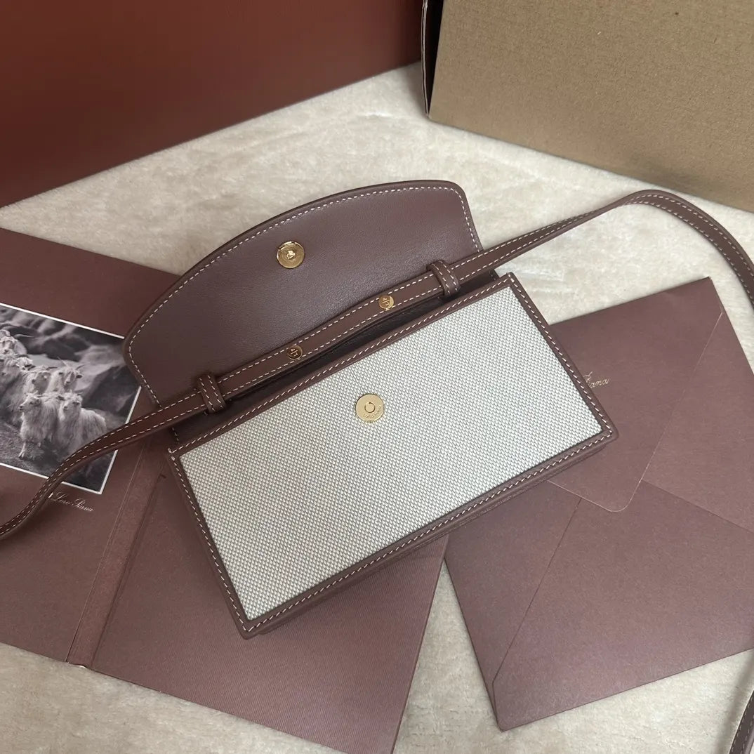 Loro Piana Duo-Tone Crossbody - Hình 4