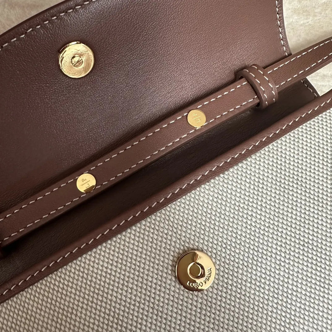 Loro Piana Duo-Tone Crossbody - Hình 5