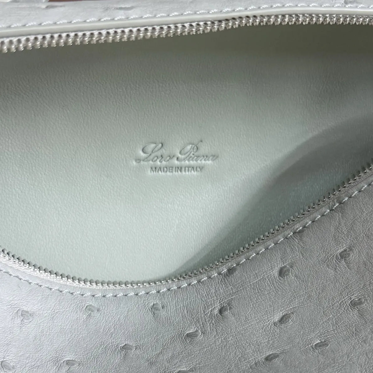 Loro Piana Pale Blue Ostrich - Hình 9