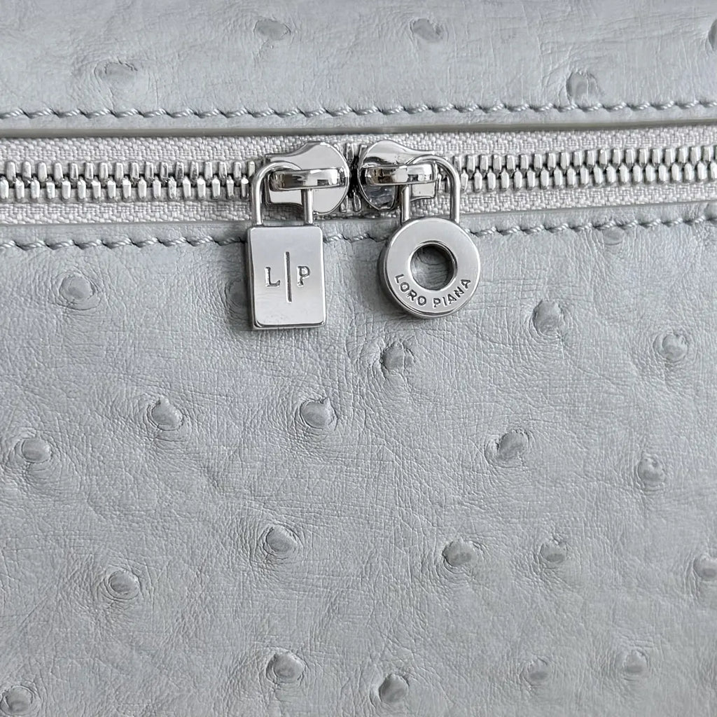 Loro Piana Pale Blue Ostrich - Hình 6