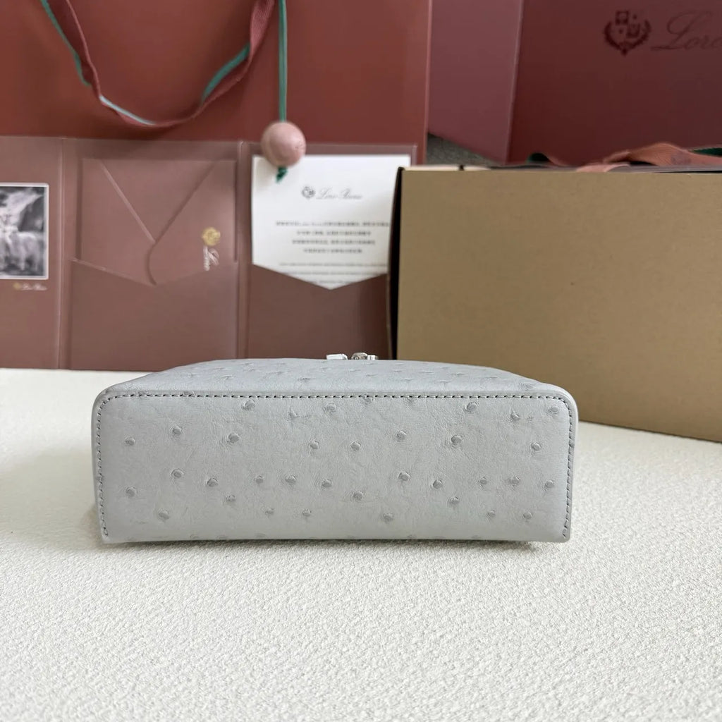 Loro Piana Pale Blue Ostrich - Hình 2