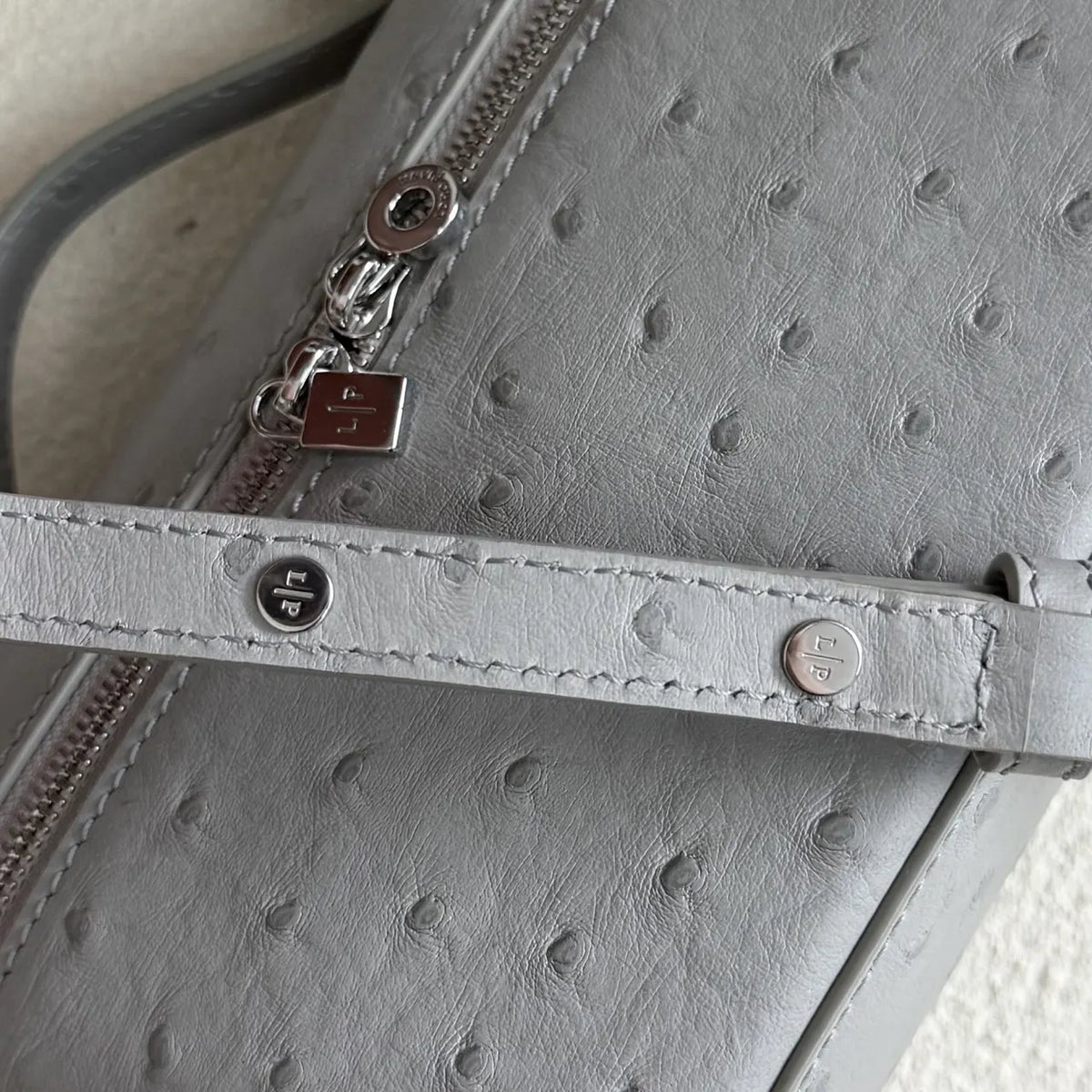 Loro Piana Pale Blue Ostrich - Hình 7