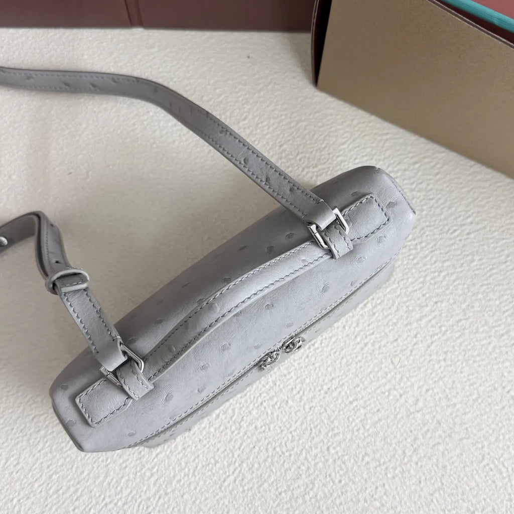 Loro Piana Pale Blue Ostrich - Hình 5