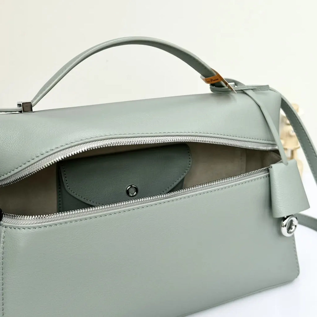 Hermès Pale Green Vanity Bag - Hình 7